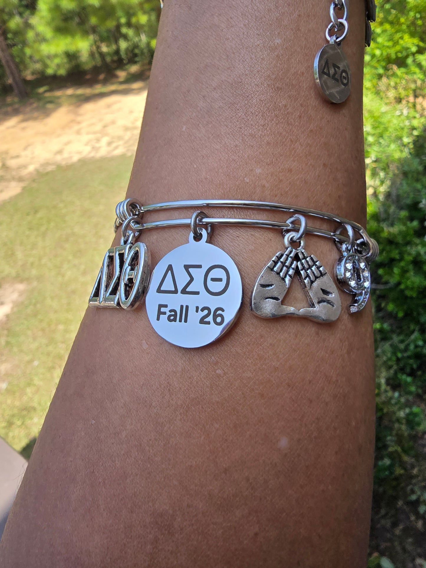 Delta Sigma Theta Fall 2026 Charm with Line Number Bracelet