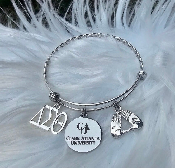 Clark Atlanta University Delta Bracelet - HBCU - Delta Sigma Theta Bracelet - Sorority Bracelet - DST Bracelet Sorority Jewelry - CAU