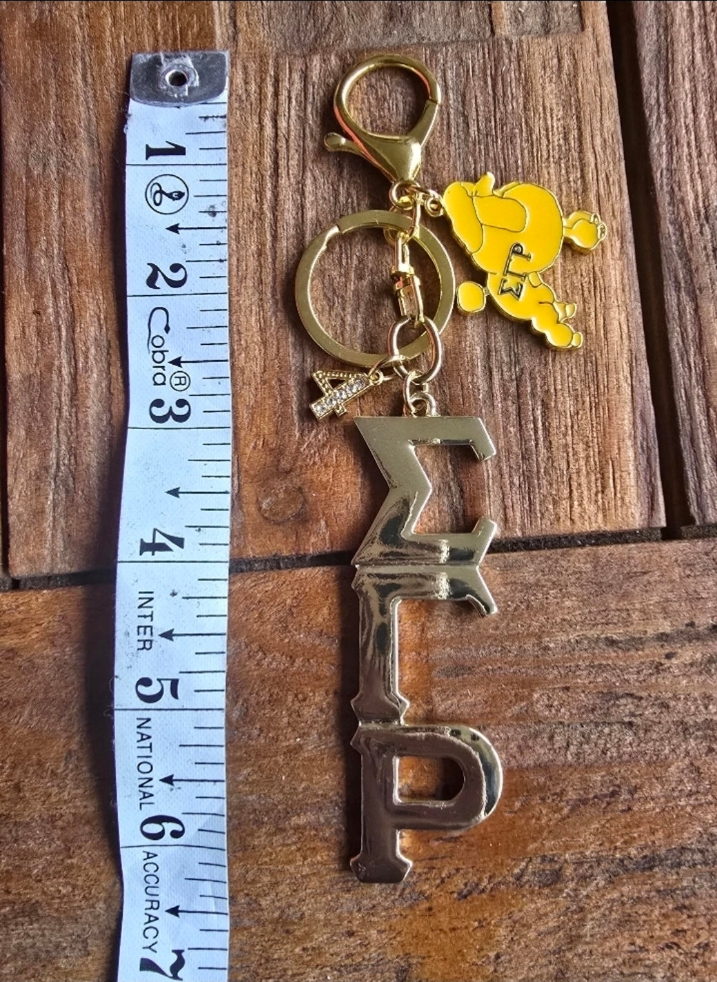 Large Sigma Gamma Rho Handbag Charm/Key Ring - Sigma Gamma Rho Purse Charm - Sorority Charm/Key Ring - SGRho Purse Charm/Key Ring