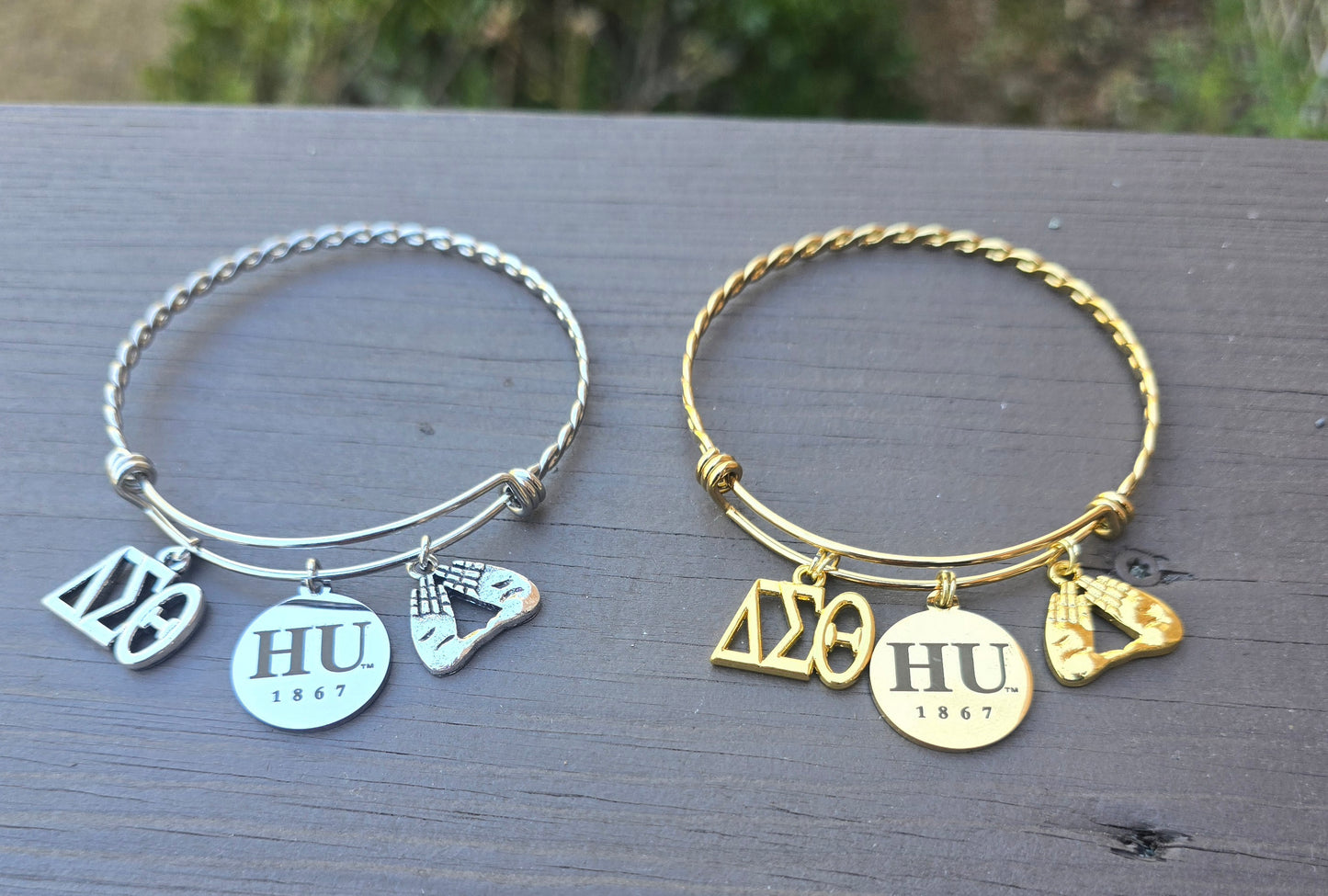 Howard University Delta Bracelet - HBCU - Delta Sigma Theta Bracelet - Sorority Bracelet - DST University bracelet - Sorority Jewelry - HU 1867