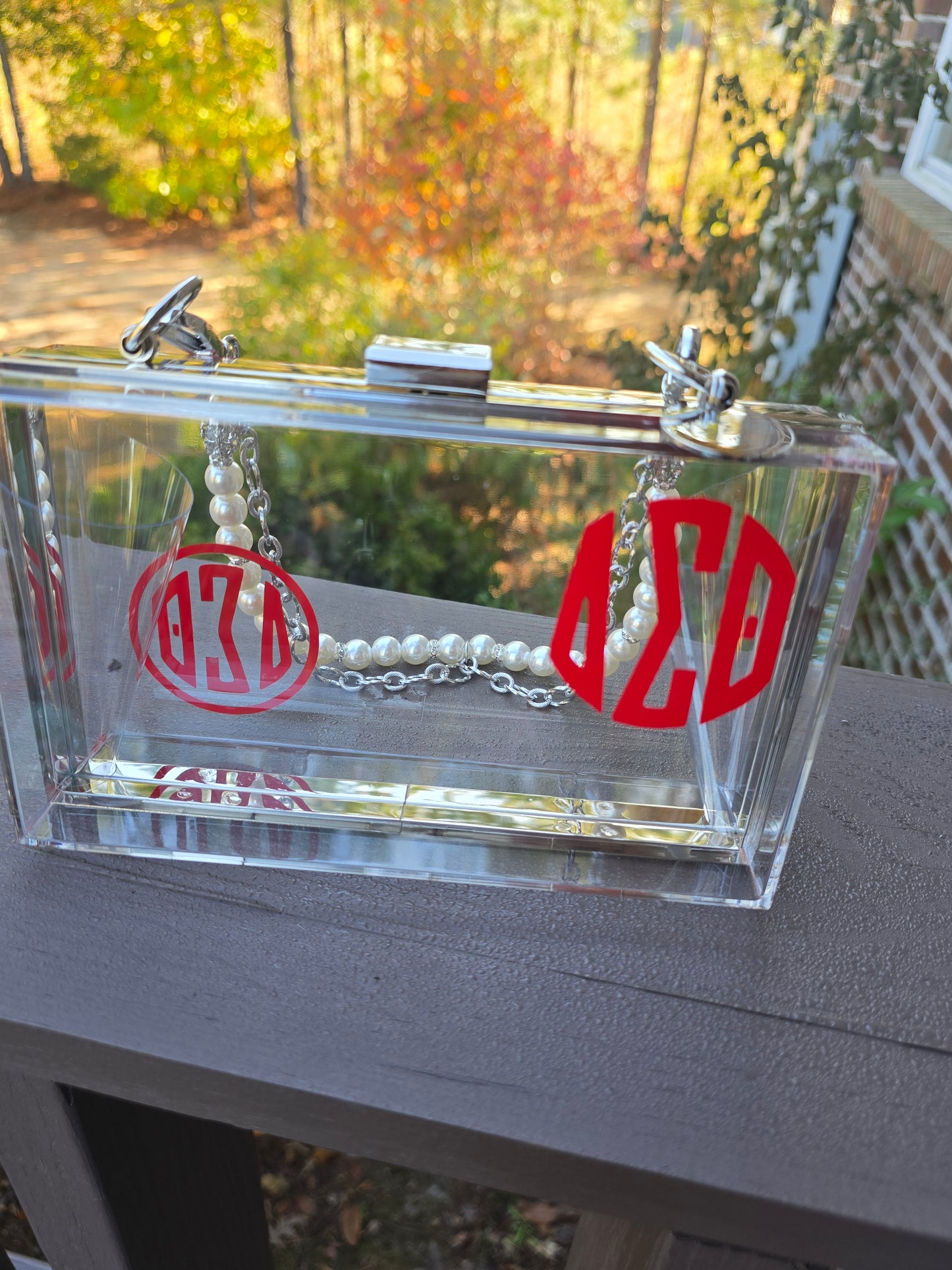 Delta Sigma Theta Sorority Crossbody/Clutch Handbag