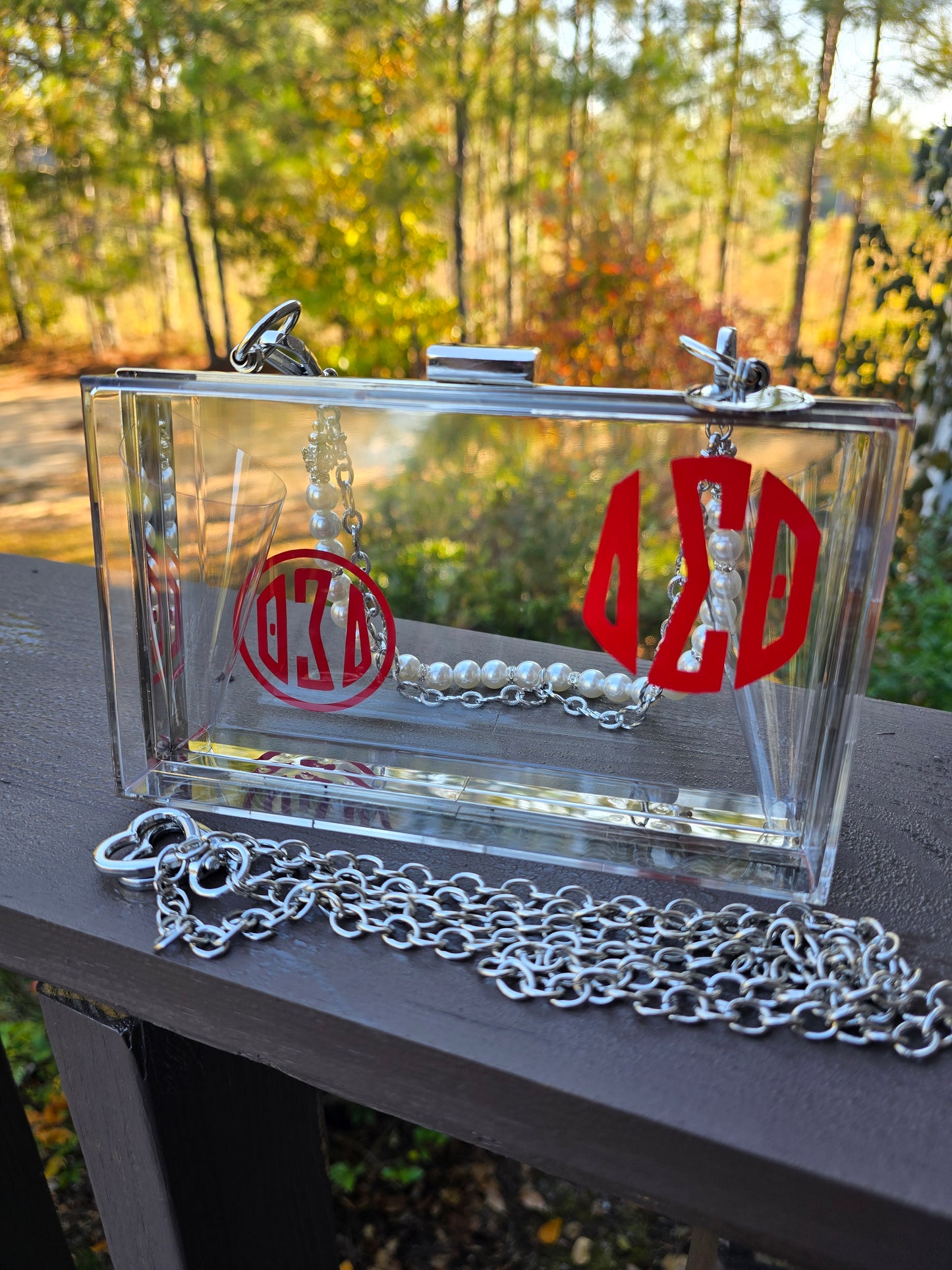 Delta Sigma Theta Sorority Crossbody/Clutch Handbag