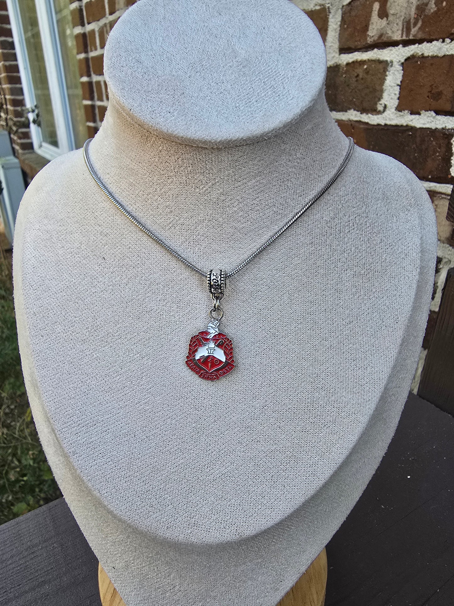 Delta Sigma Theta Crest necklace- Sorority necklace - Delta Jewelry - Delta Sigma Theta gift - HBCU - Divine Nine Sororities