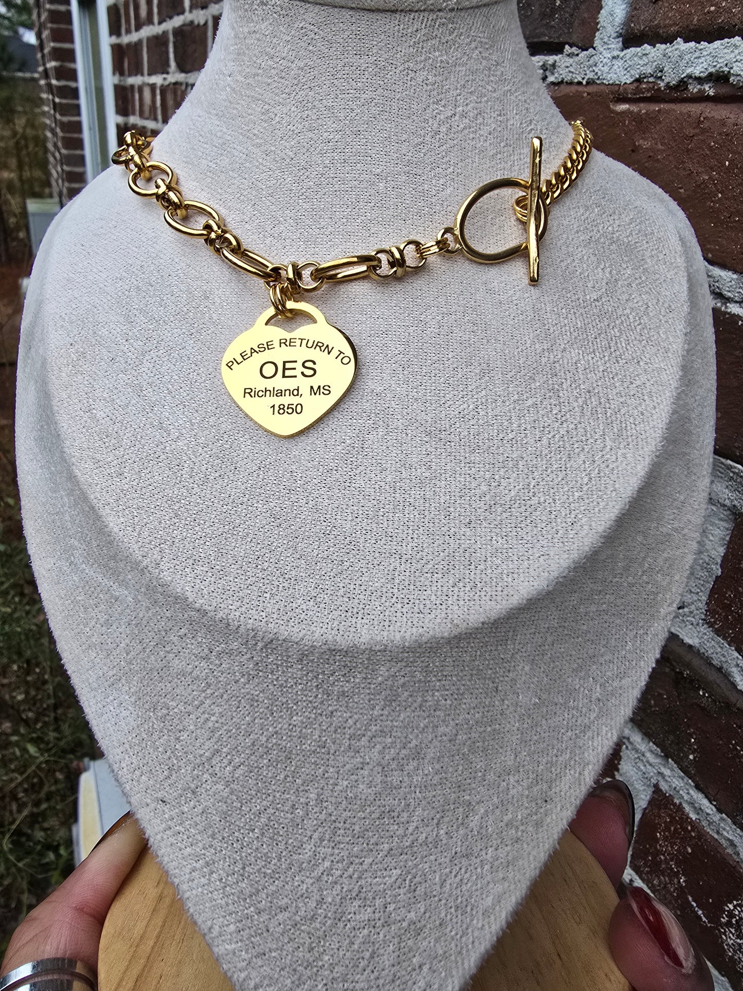 Order of Eastern Star Necklace - 1850 Necklace - OES Jewelry - OES gift - HBCU Jewelry