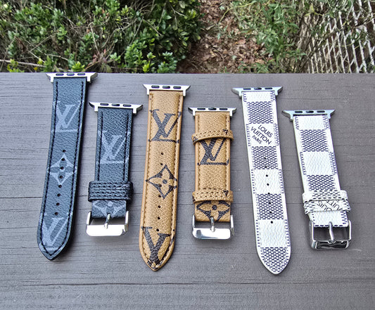 LV Inspired Apple Watch Band