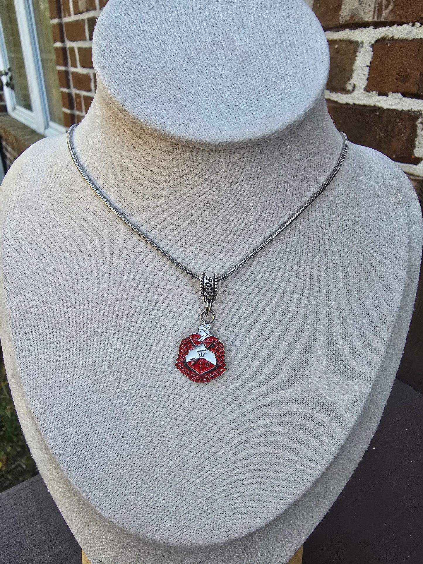 Delta Sigma Theta Crest necklace- Sorority necklace - Delta Jewelry - Delta Sigma Theta gift - HBCU - Divine Nine Sororities