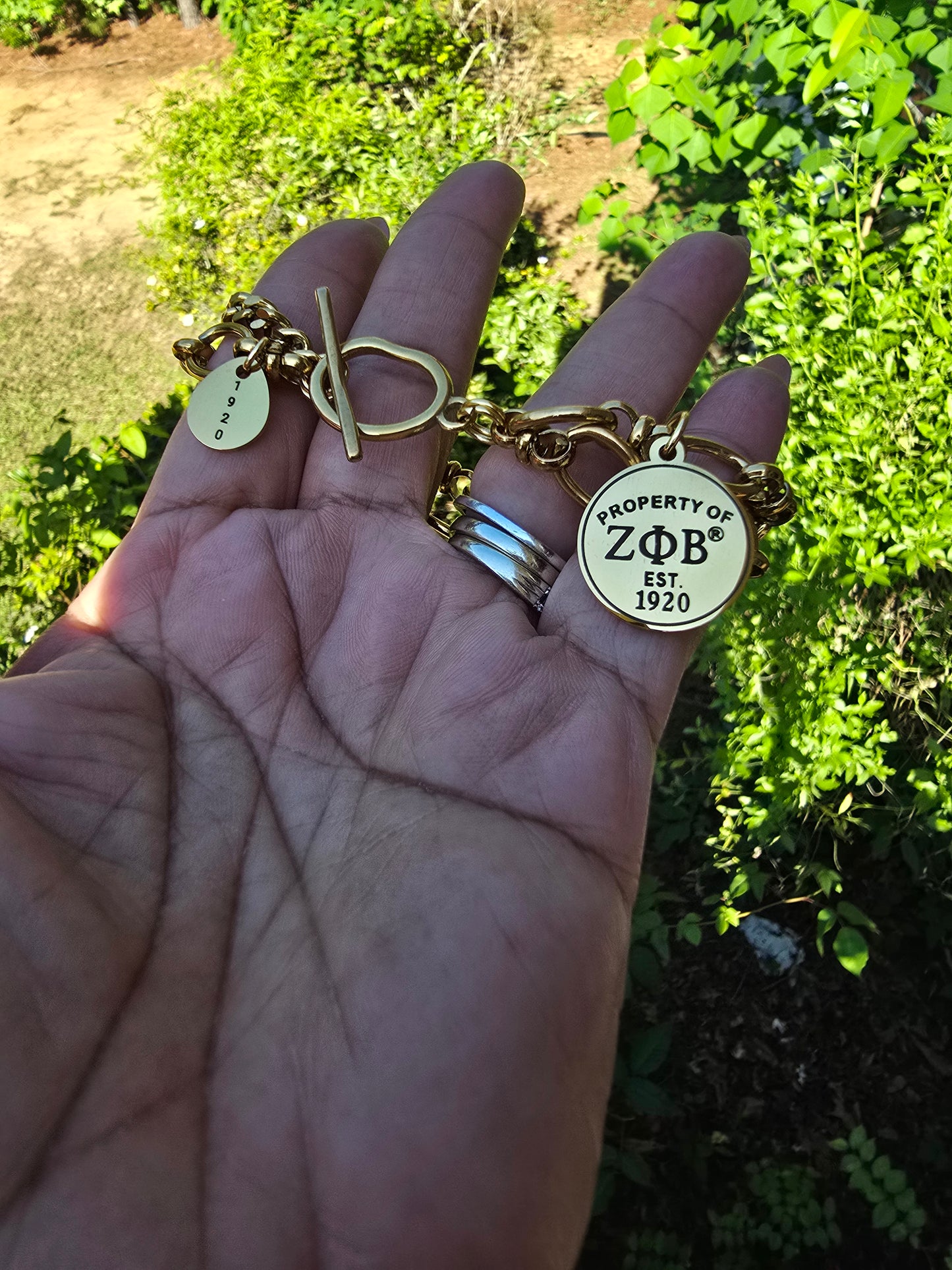 Property of Zeta Phi Beta Bracelet - 1920 - Zeta Bracelet - Sorority Bracelet - Z Phi B Bracelet - Divine Nine - Sorority Jewelry - HBCU bracelet
