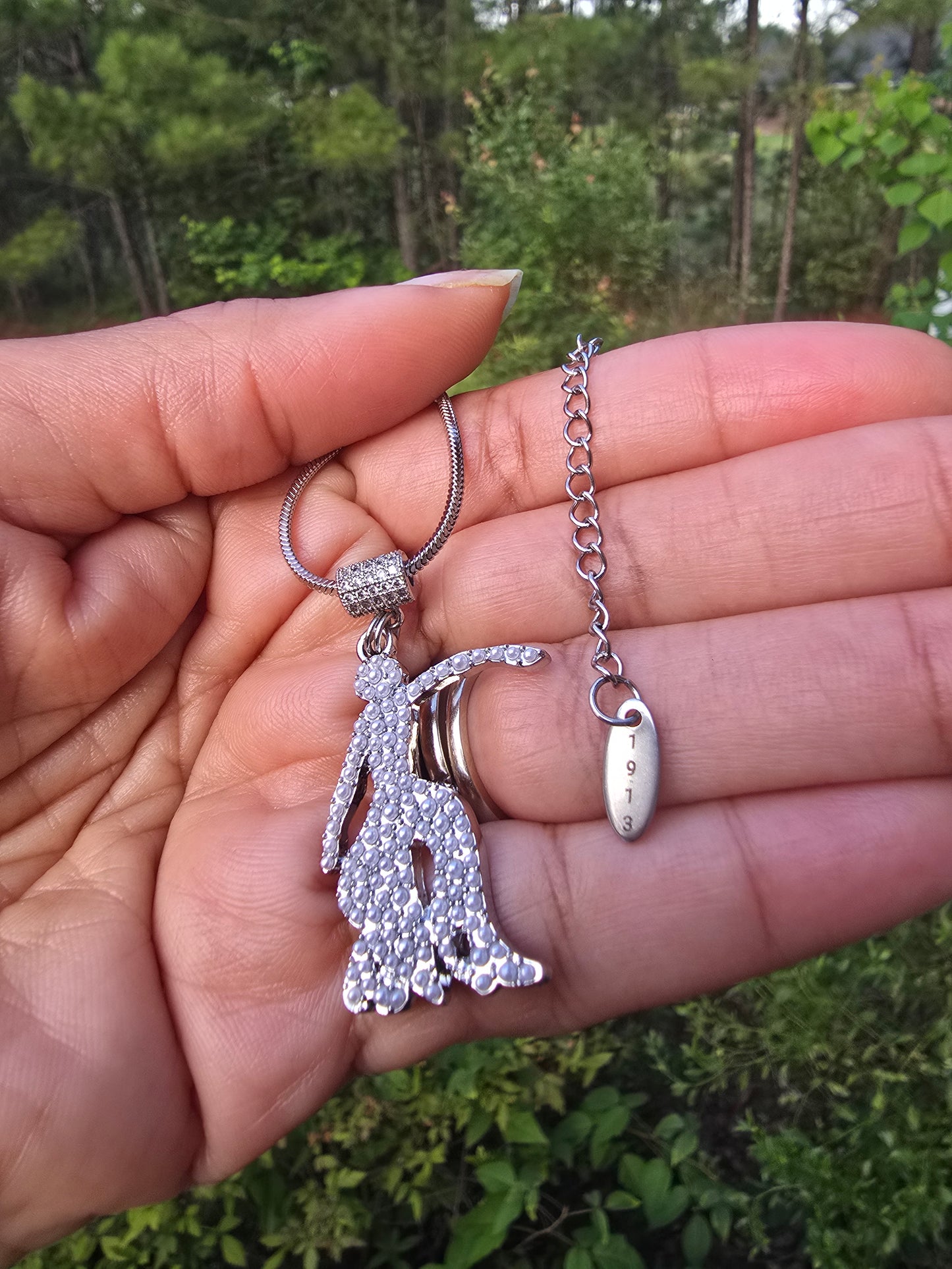 Delta Sigma Theta Sorority Lady Fortitude Necklace