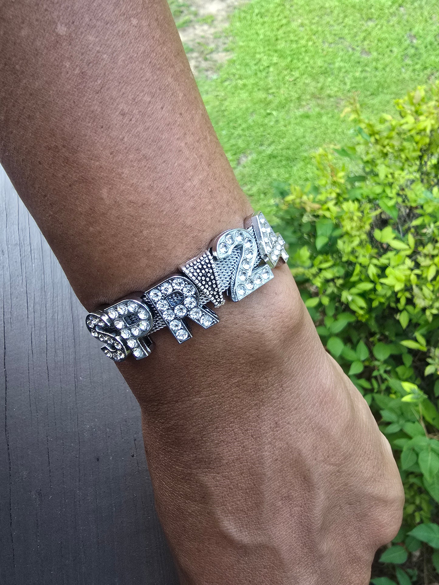 Personalized Spring Bling crossing sorority bracelet - SPR Custom Bracelet - SPR Line Bracelet