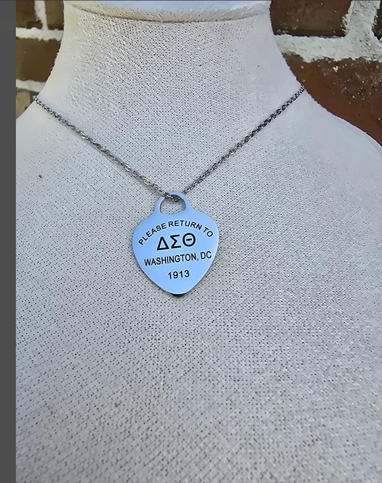 Tiff Inspired Charm Delta Sigma Theta Sorority Necklace
