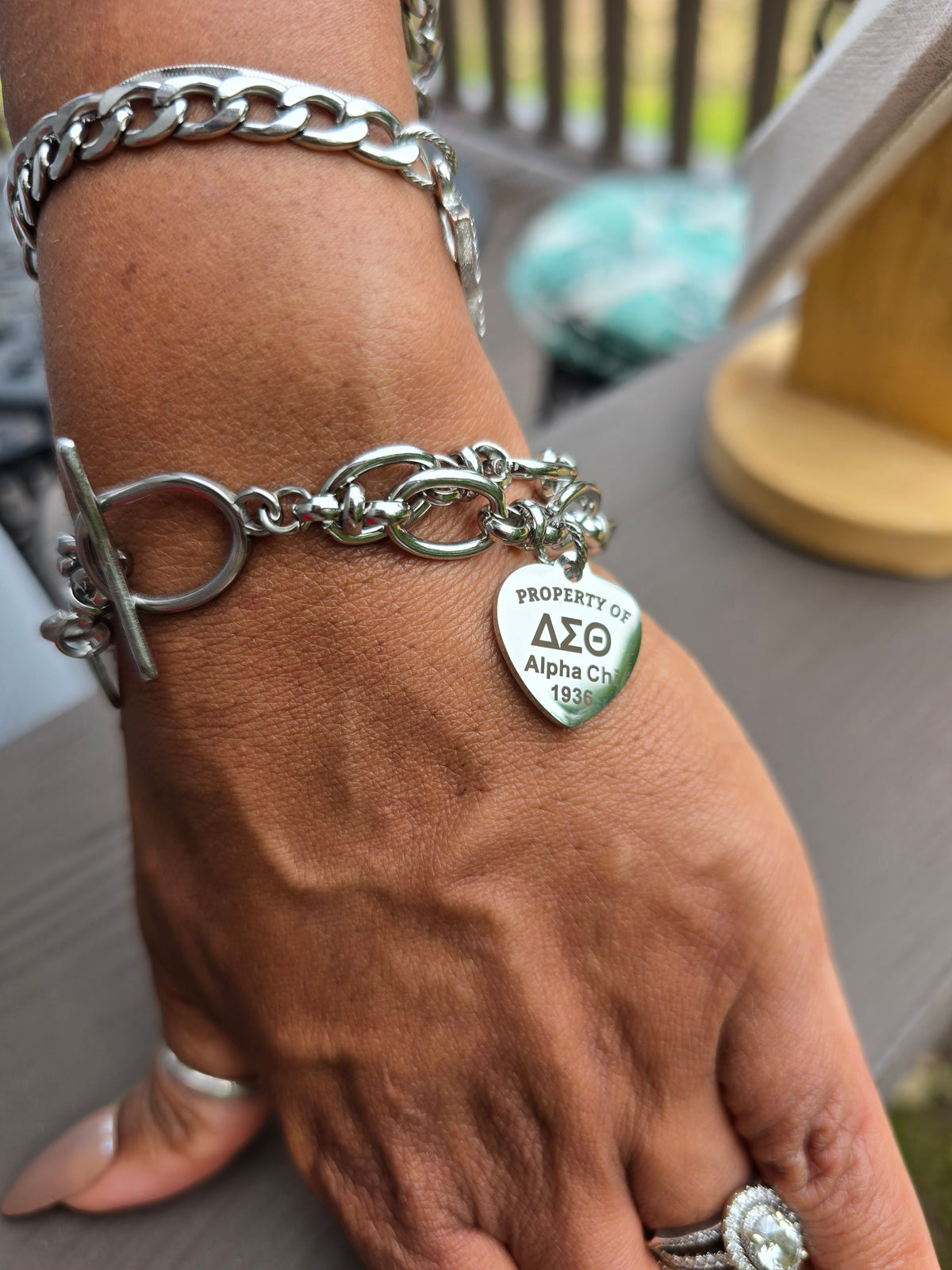 Property of Delta Sigma Theta Sorority Alpha Chi 1936 Custom Bracelet