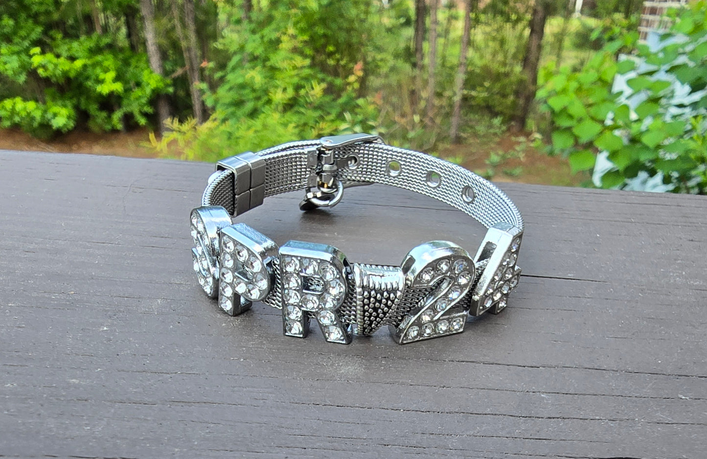 Personalized Spring Bling crossing sorority bracelet - SPR Custom Bracelet - SPR Line Bracelet