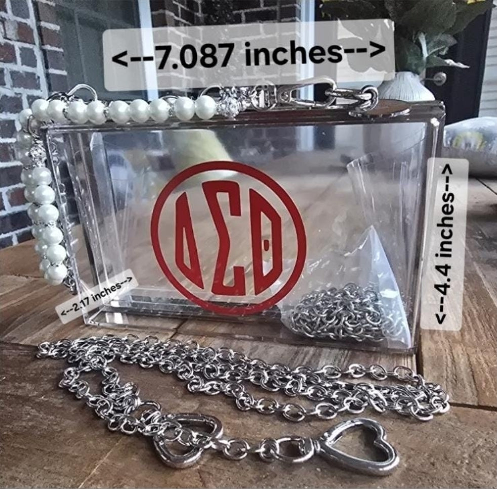 Delta Sigma Theta Sorority Crossbody/Clutch Handbag