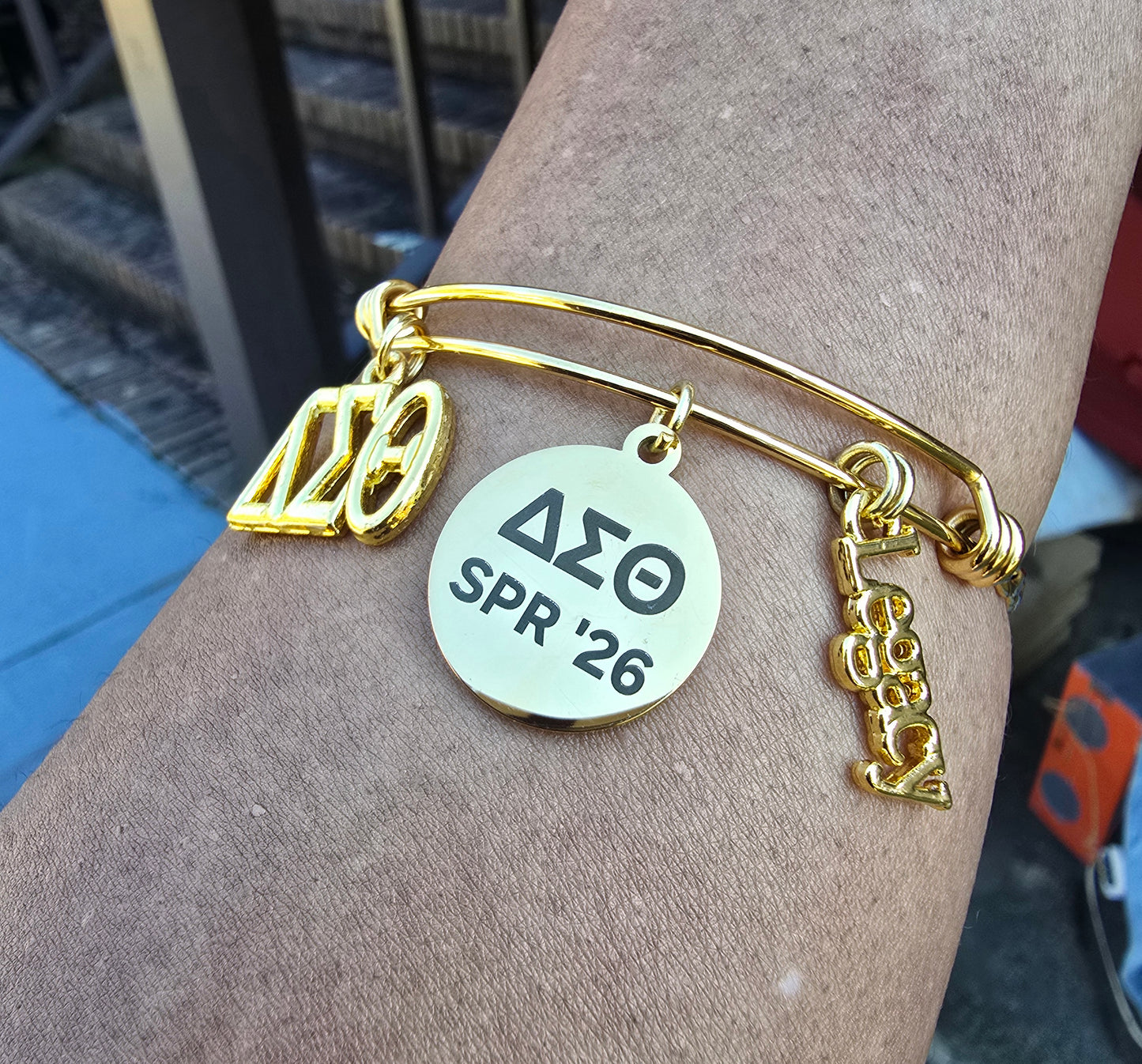 Delta Spring 2026 Charm Bracelet - HBCU Bracelet Delta Sigma Theta Bracelet - DST - Spring 2026 - Sorority Jewelry