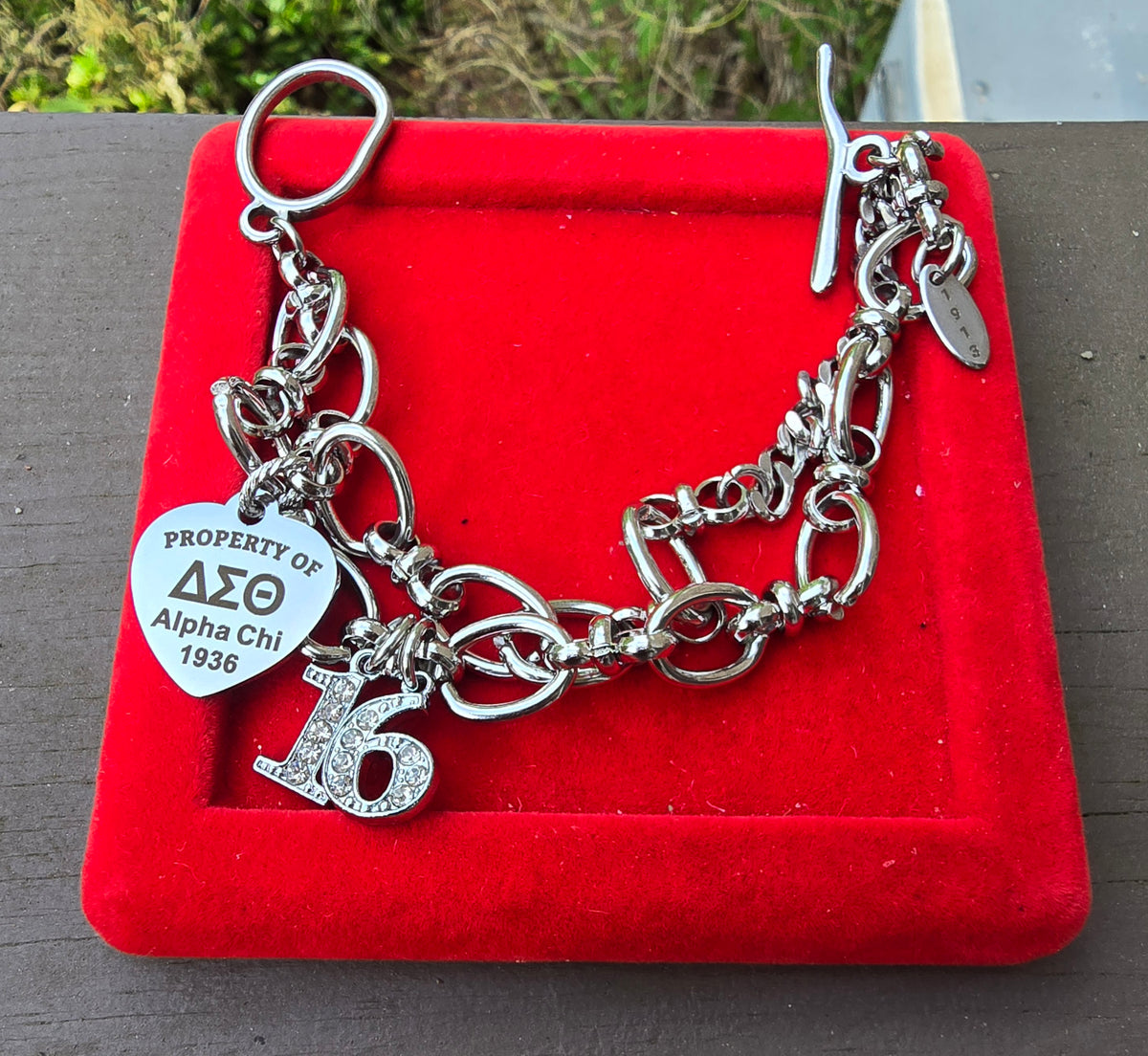 Property of Delta Sigma Theta Sorority Alpha Chi 1936 Custom Bracelet