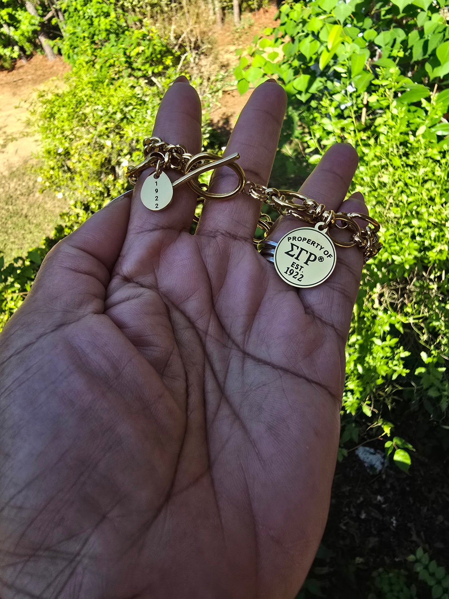 Property of Sigma Gamma Rho Tiffany Inspired Bracelet - SGR Bracelet - Sorority Bracelet - 1922 Bracelet - SGRho Bracelet - SGR Jewelry