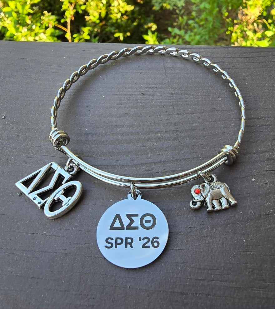 Delta Spring 2026 Charm Bracelet - HBCU Bracelet Delta Sigma Theta Bracelet - DST - Spring 2026 - Sorority Jewelry