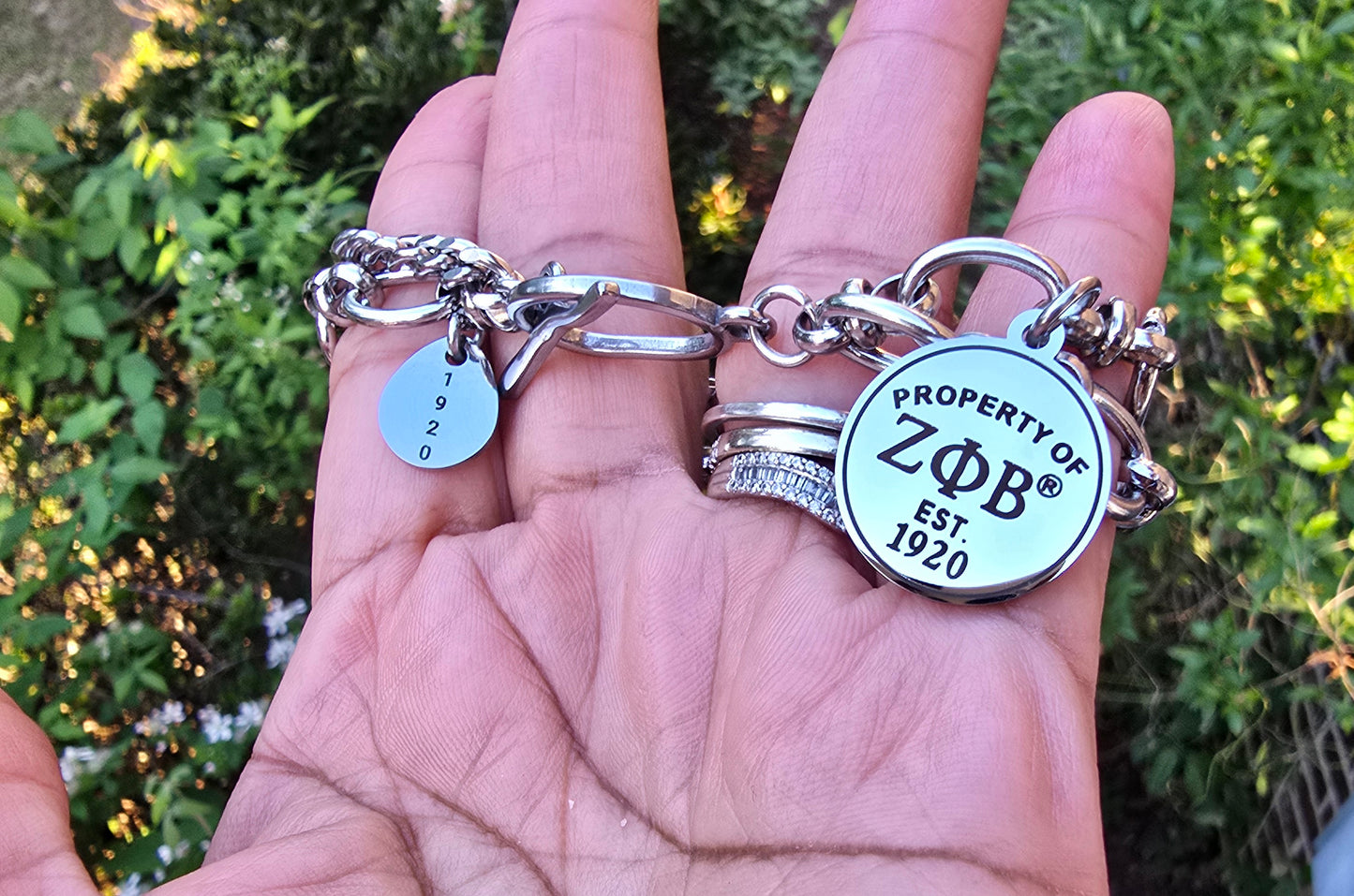 Property of Zeta Phi Beta Bracelet - 1920 - Zeta Bracelet - Sorority Bracelet - Z Phi B Bracelet - Divine Nine - Sorority Jewelry - HBCU bracelet