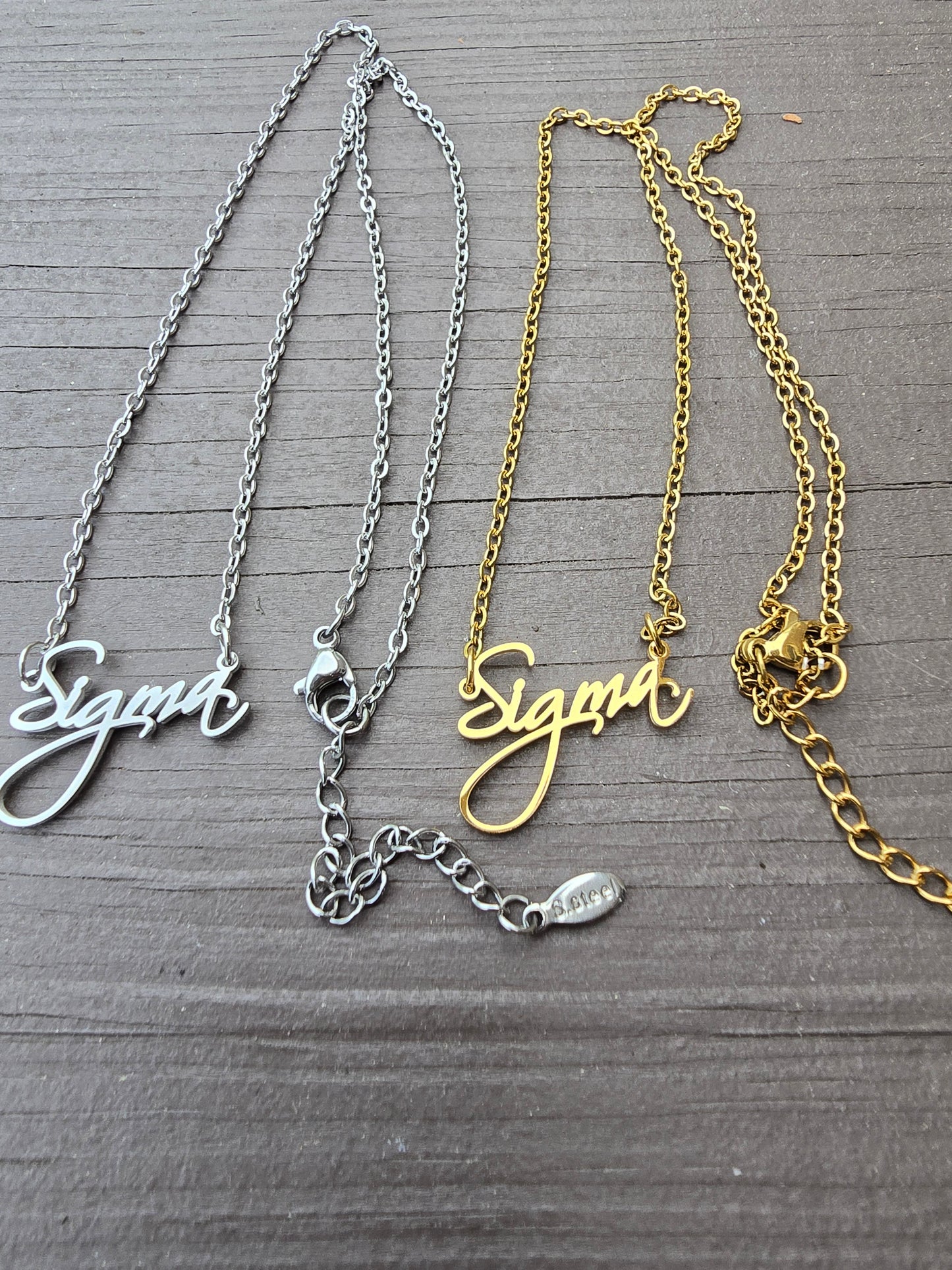 Sigma necklace - Sorority necklace - Sigma Jewelry - Sigma gift - HBCU - Divine Nine Sororities