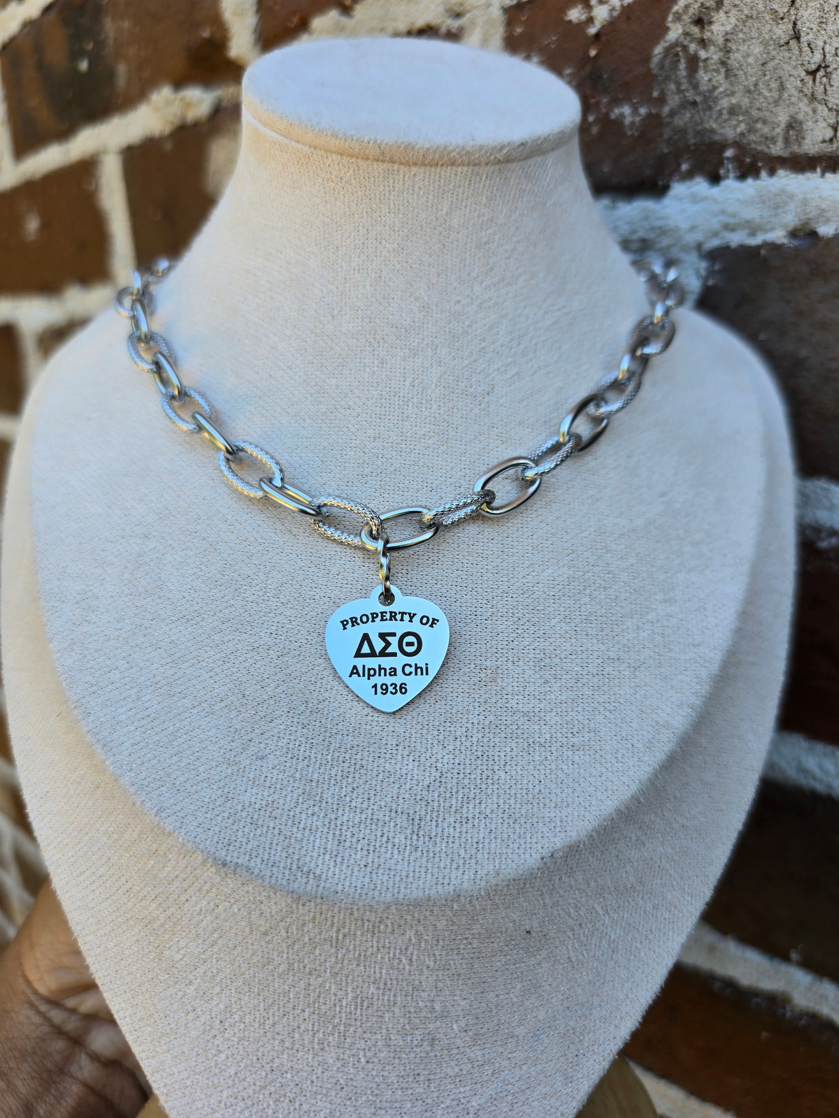 Property of Delta Sigma Theta Sorority Alpha Chi 1936 Custom Necklace