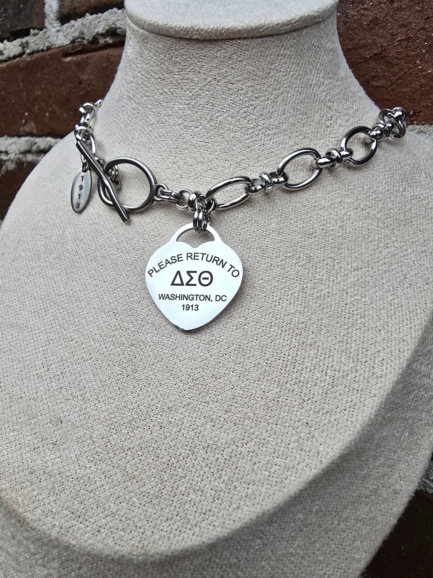 Tiffany Inspired Delta Sigma Theta Sorority Necklaces Available In Gold & Silver