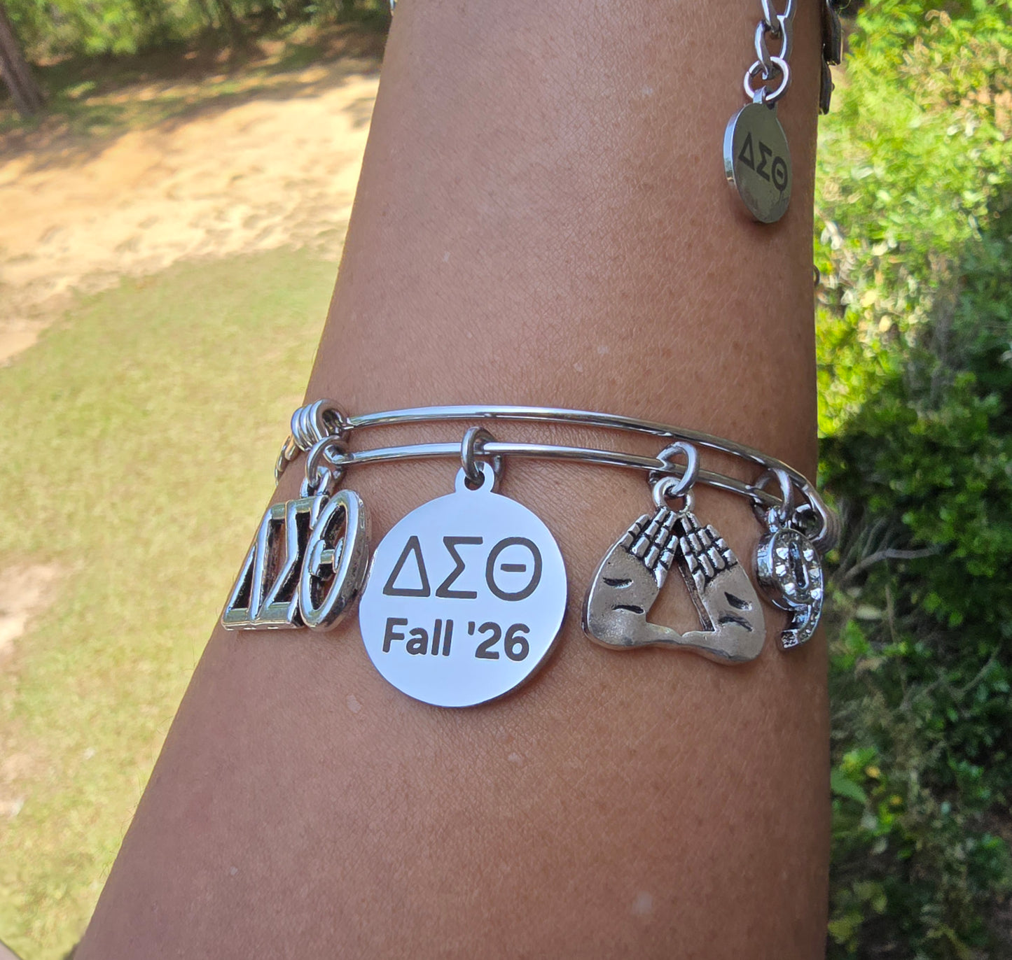 Delta Sigma Theta Fall 2026 Charm with Line Number Bracelet