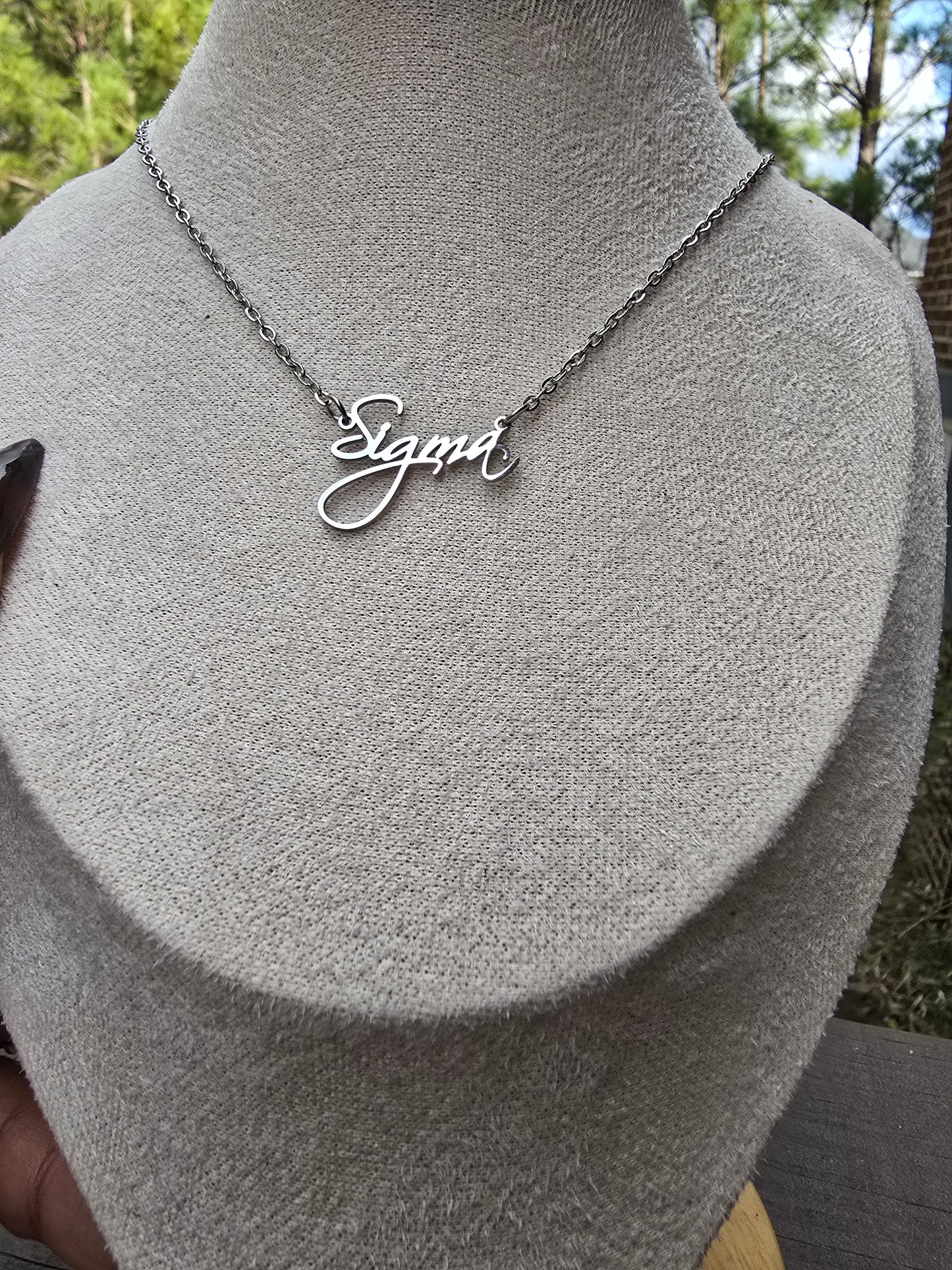 Sigma necklace - Sorority necklace - Sigma Jewelry - Sigma gift - HBCU - Divine Nine Sororities