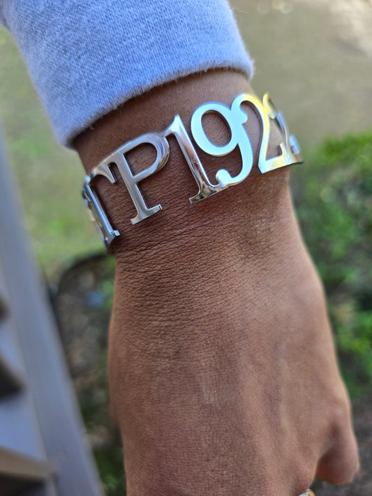 SGRho Sorority Cuff Bracelet Available In Gold and Silver