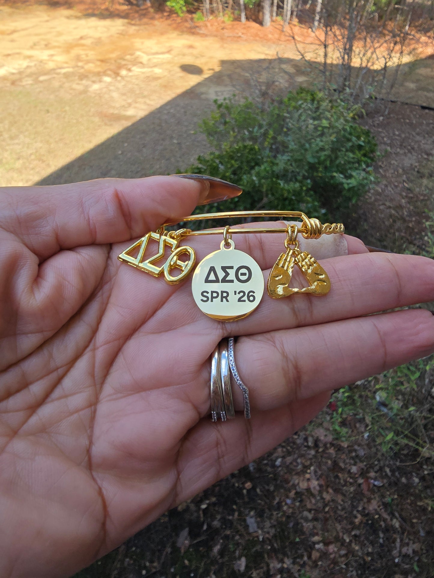Delta Spring 2026 Charm Bracelet - HBCU Bracelet Delta Sigma Theta Bracelet - DST - Spring 2026 - Sorority Jewelry