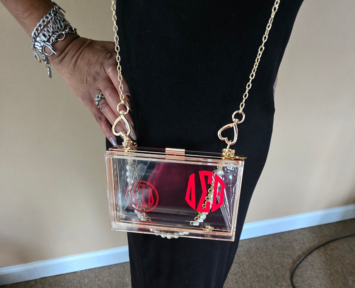 Delta Sigma Theta Sorority Crossbody/Clutch Handbag