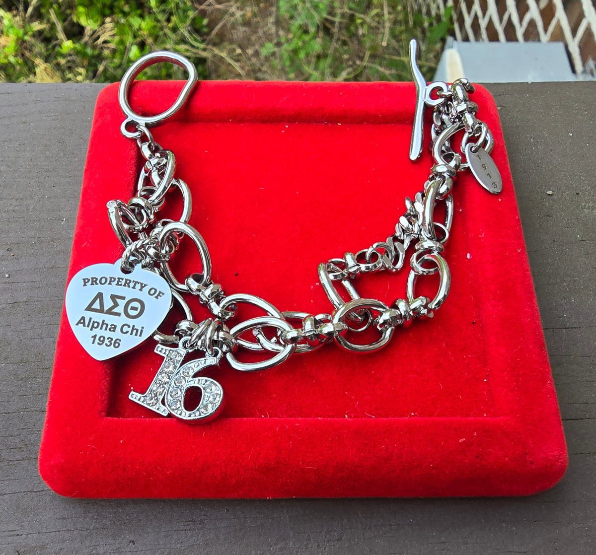 Property of Delta Sigma Theta Sorority Alpha Chi 1936 Custom Bracelet