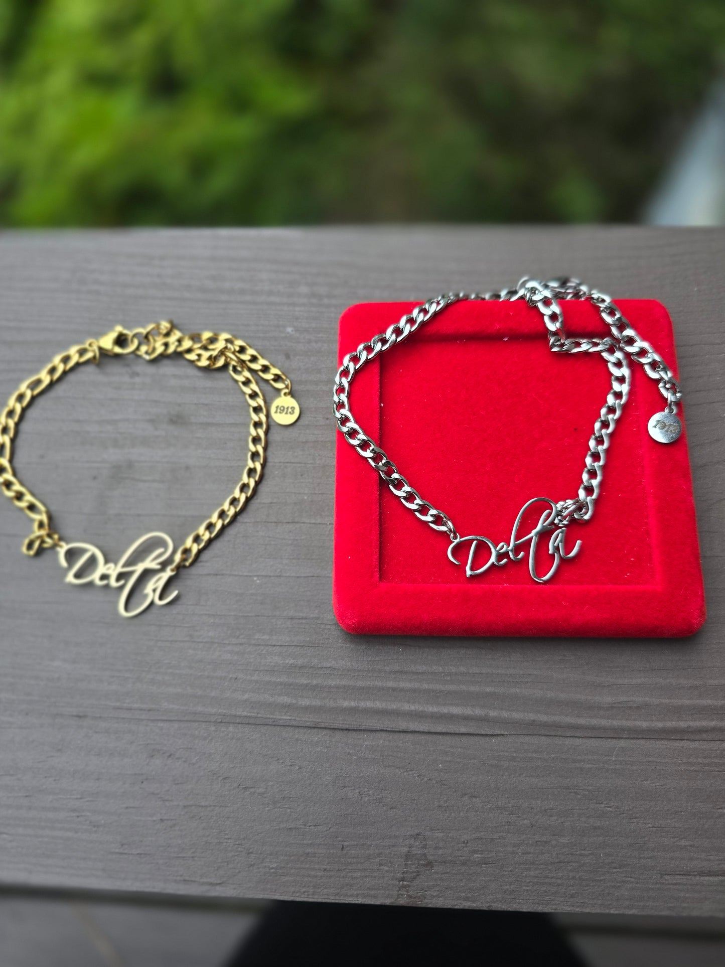 Delta Sigma Theta 1913 7mm Link Sorority Anlet - Delta Anklet - Delta Sigma Theta Anklet Bracelet - Sorority Anklet - Delta 1913 Anklet - Delta
