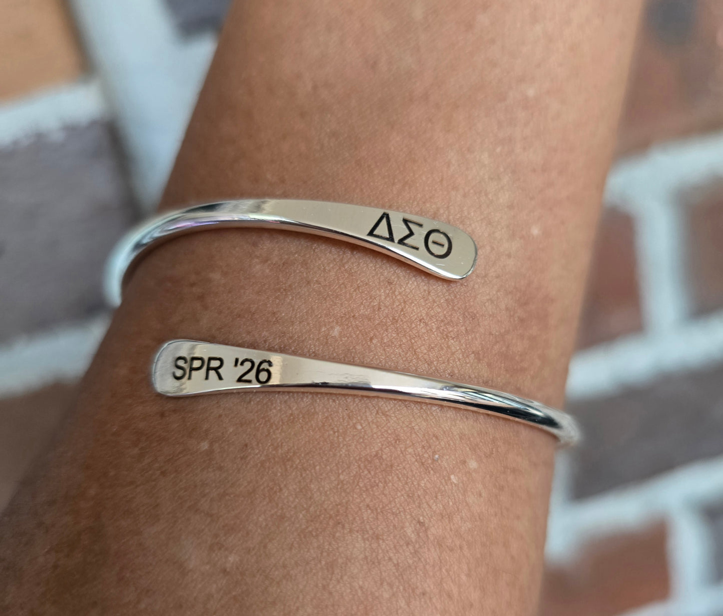 Delta Spring 2026 Adjustable Cuff Bracelet - HBCU Bracelet Delta Sigma Theta Bracelet - DST - Spring 2026 - Sorority Jewelry