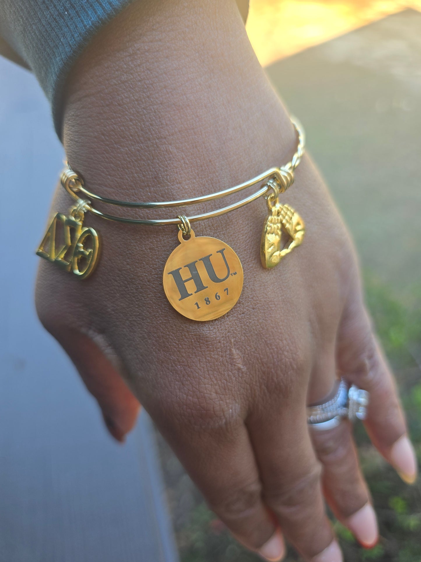 Howard University Delta Bracelet - HBCU - Delta Sigma Theta Bracelet - Sorority Bracelet - DST University bracelet - Sorority Jewelry - HU 1867