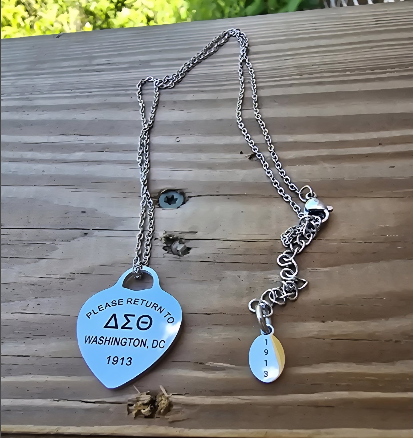 Tiff Inspired Charm Delta Sigma Theta Sorority Necklace