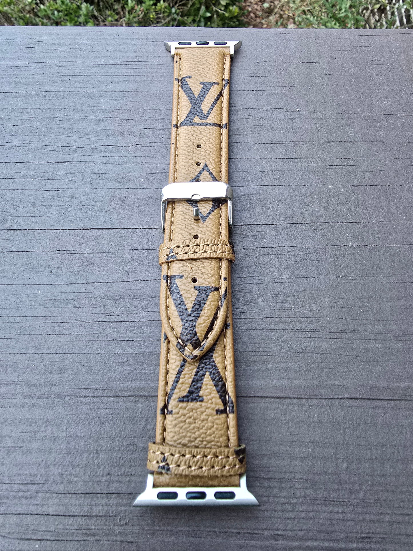 LV Inspired Apple Watch Band
