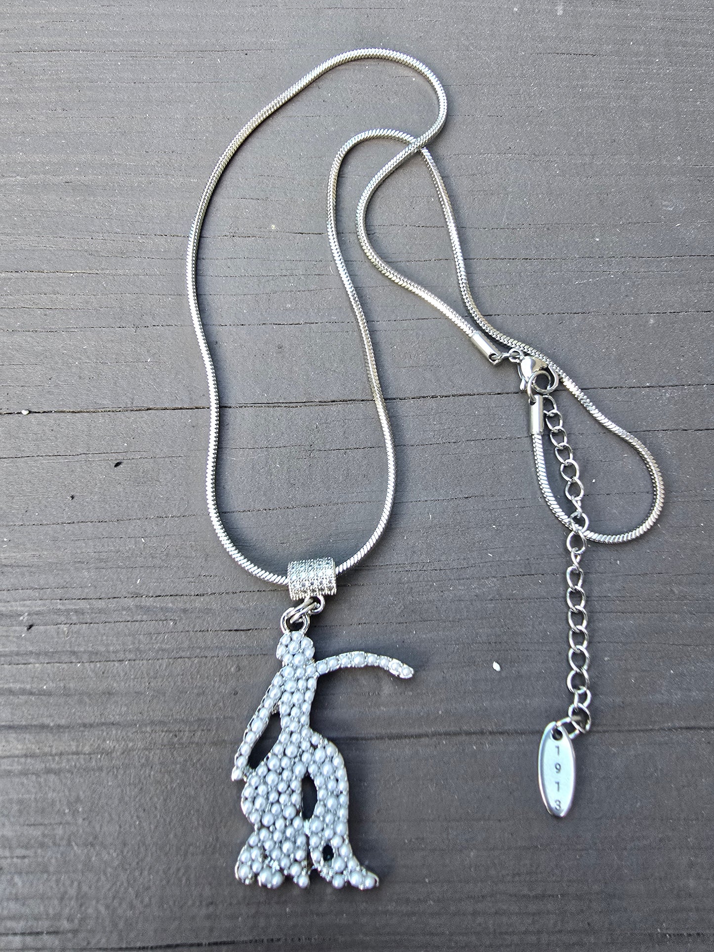 Delta Sigma Theta Sorority Lady Fortitude Necklace