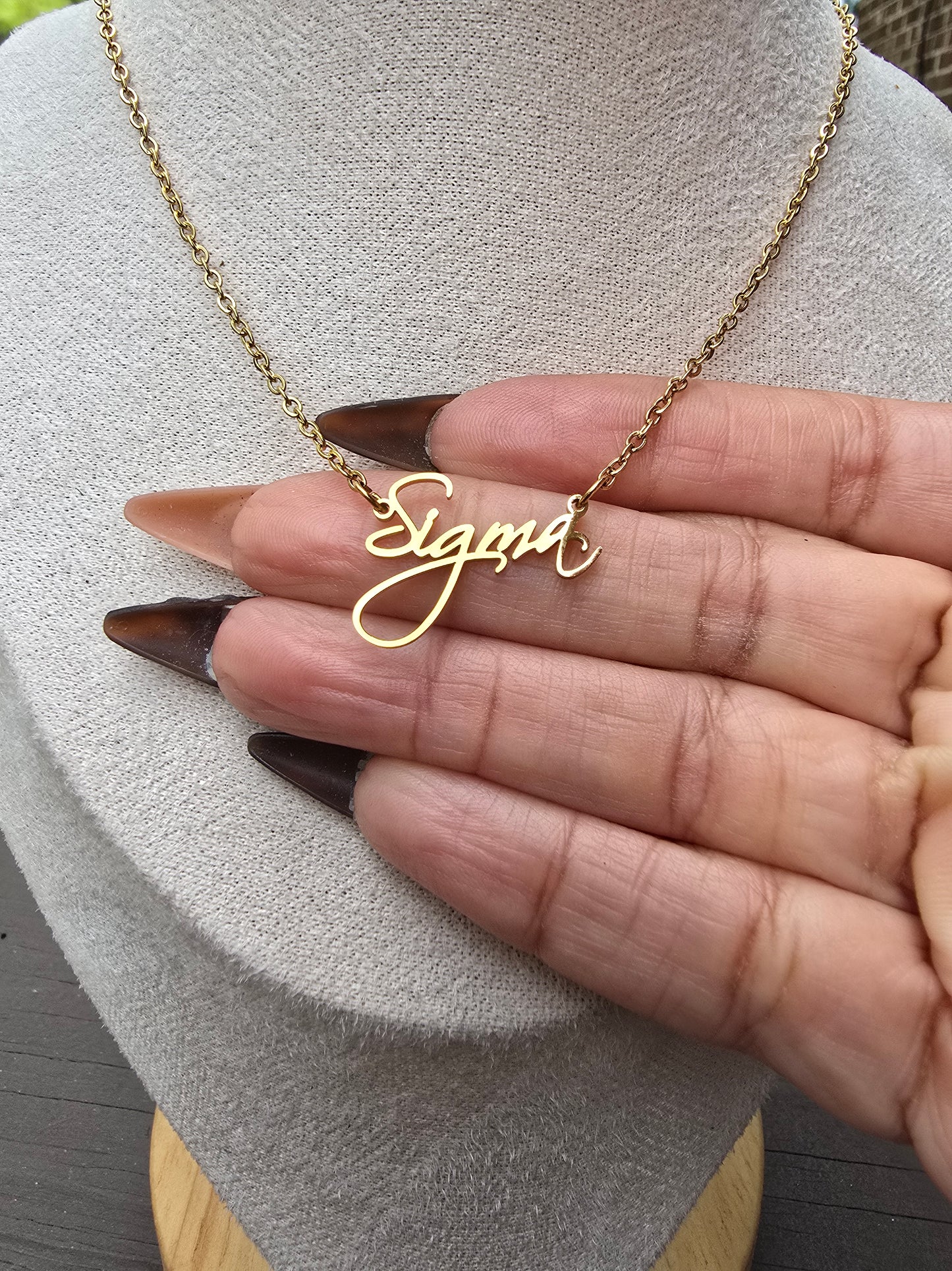 Sigma necklace - Sorority necklace - Sigma Jewelry - Sigma gift - HBCU - Divine Nine Sororities
