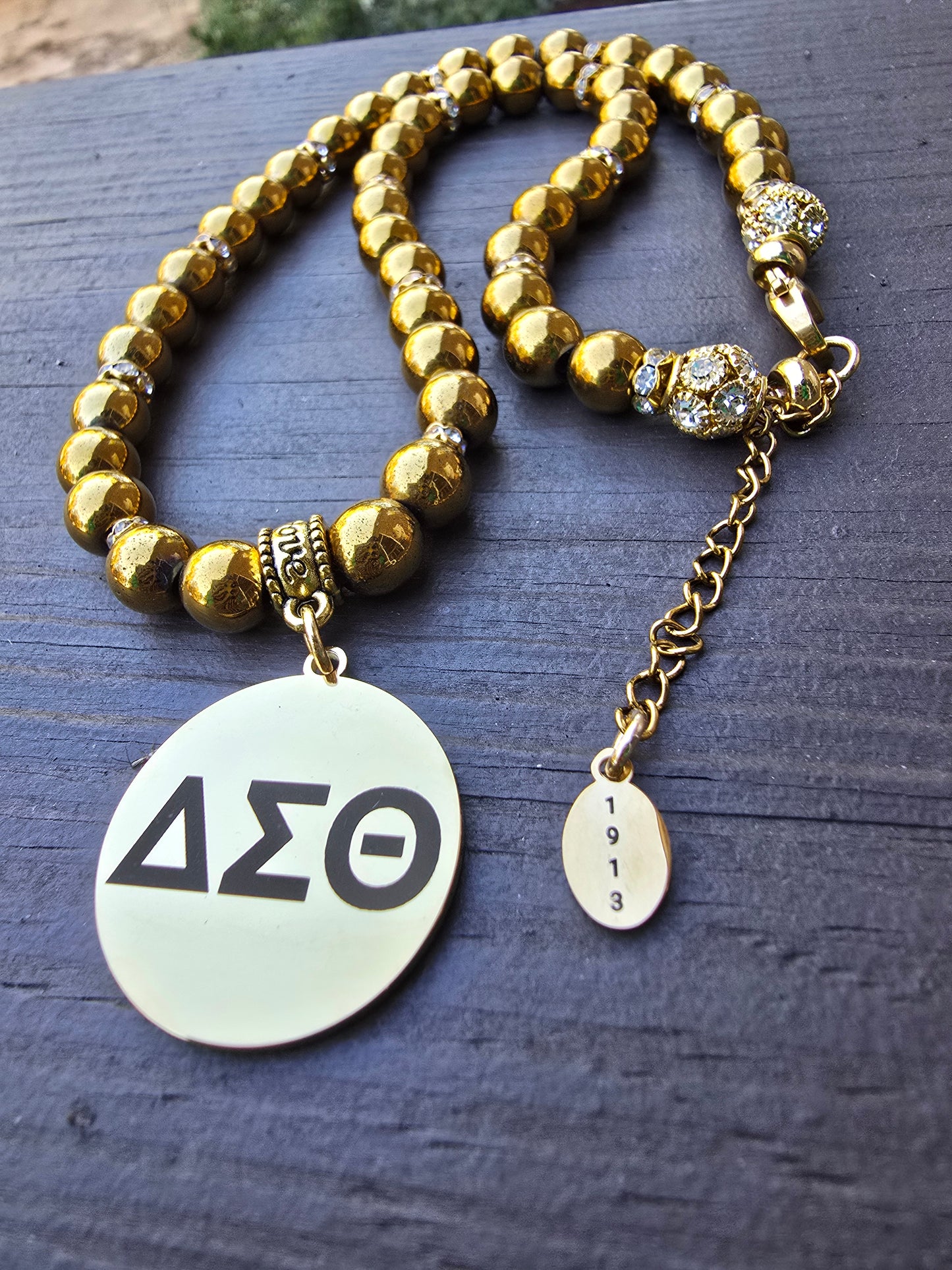 Delta Sigma Theta Beaded Sorority Necklaces - Beaded Sorority Necklace - Delta Sigma Theta Jewelry