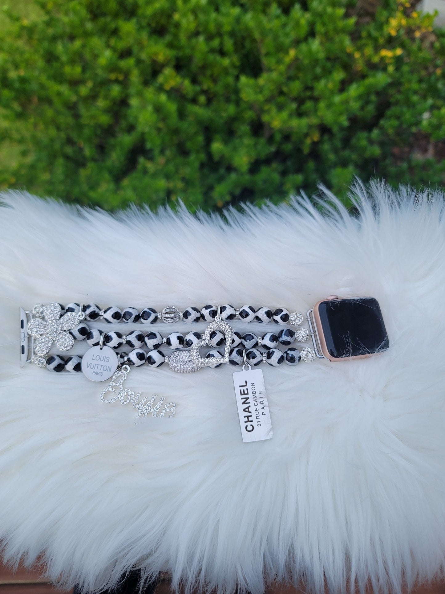 Apple Watch Band Custom Fit (charms may be changed)
