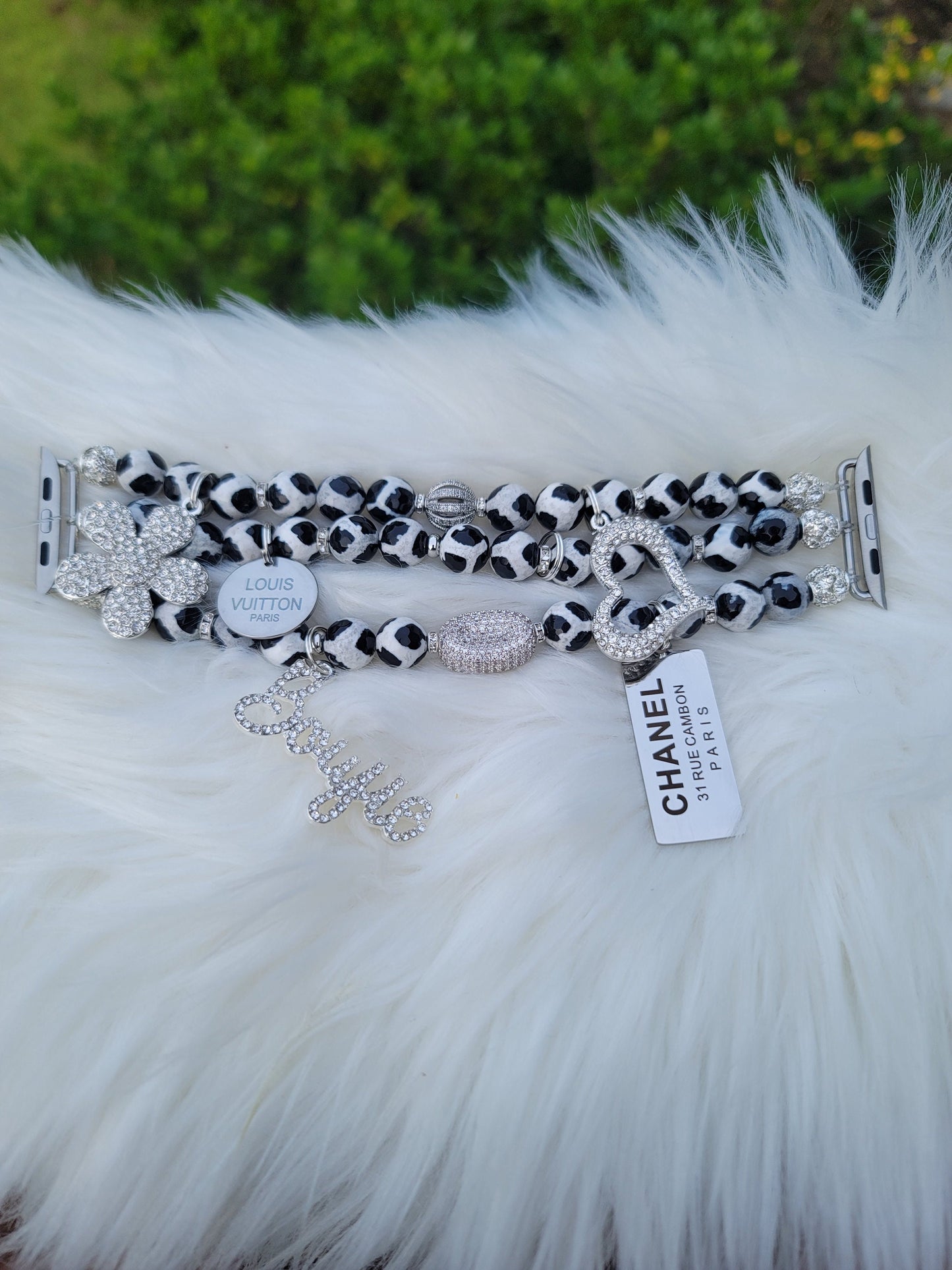 Apple Watch Band Custom Fit (charms may be changed)