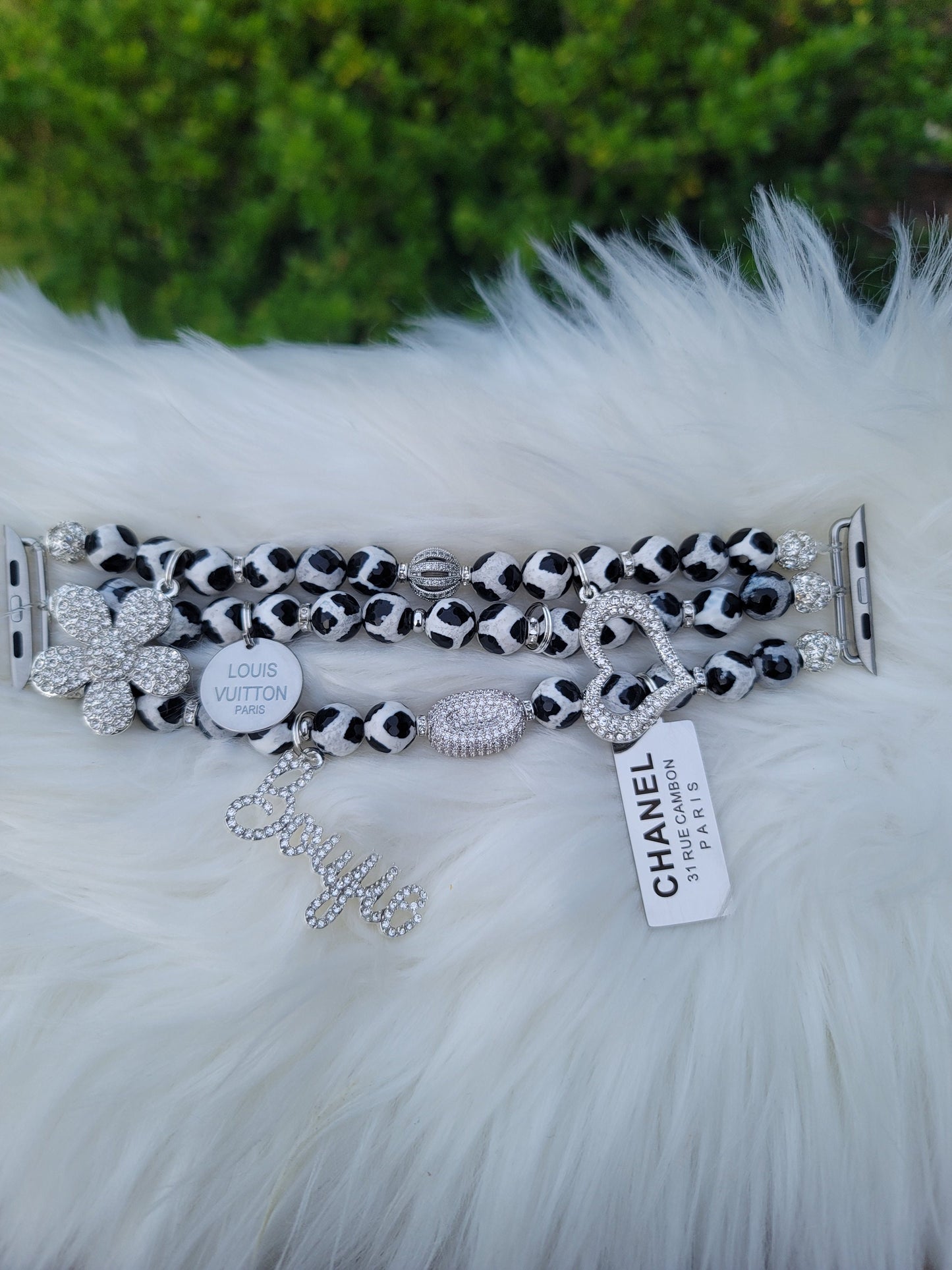 Apple Watch Band Custom Fit (charms may be changed)