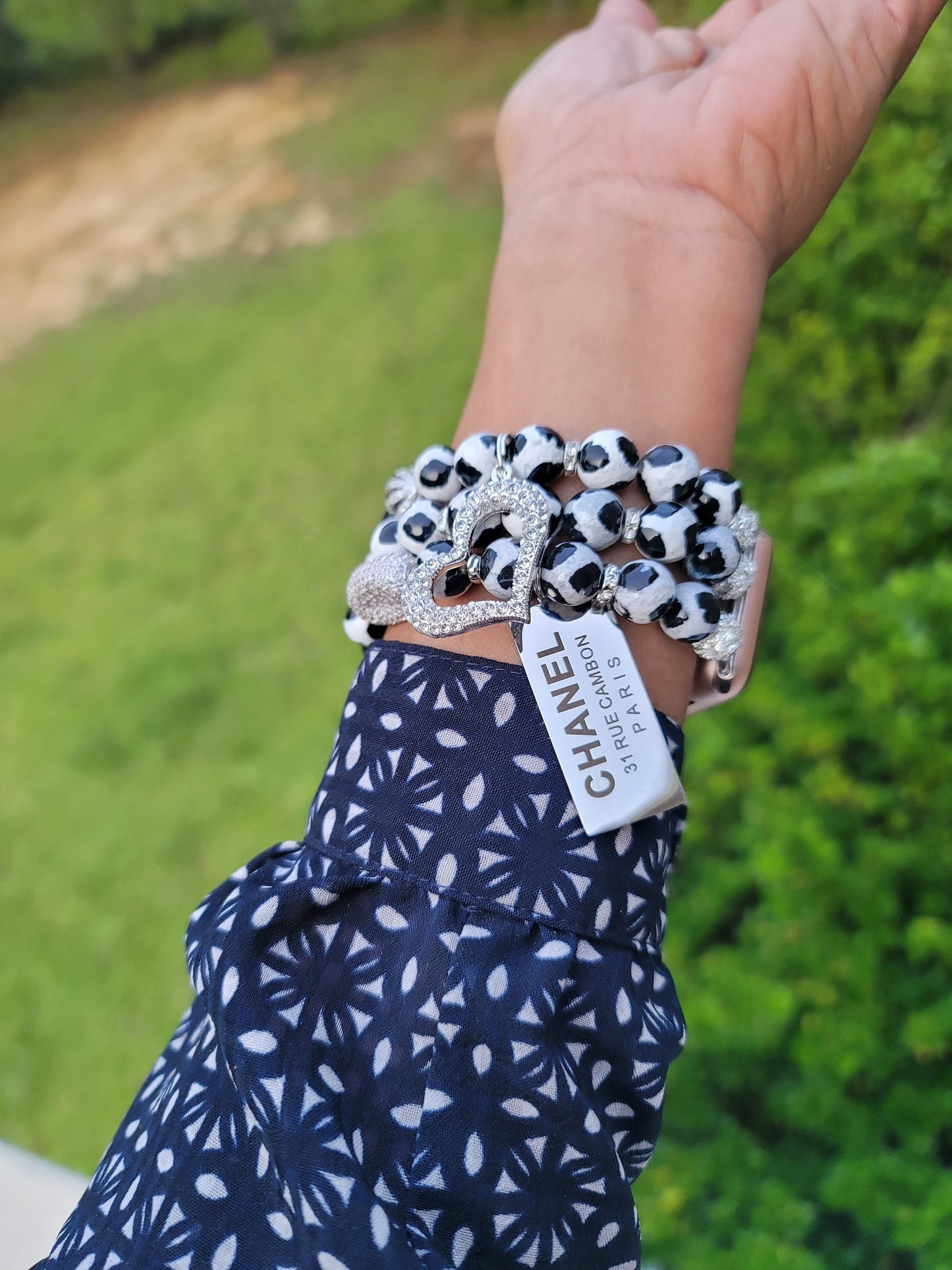 Apple Watch Band Custom Fit (charms may be changed)