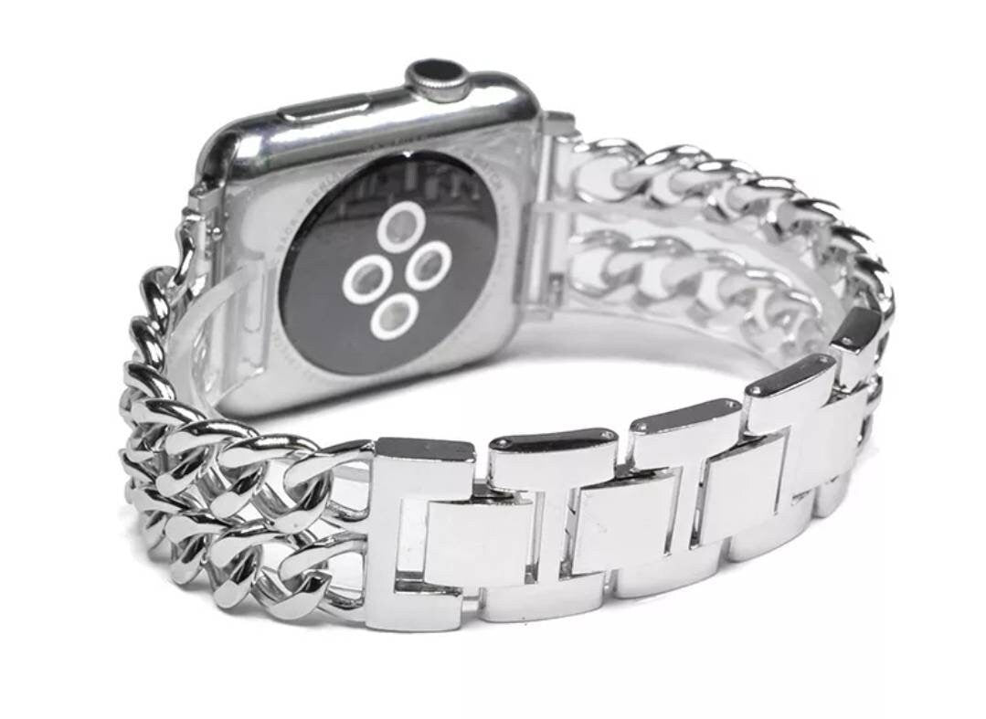 Customize Your Apple Link Watch Band Available In Silver & Gold (select up to 6 charms of your choice)
