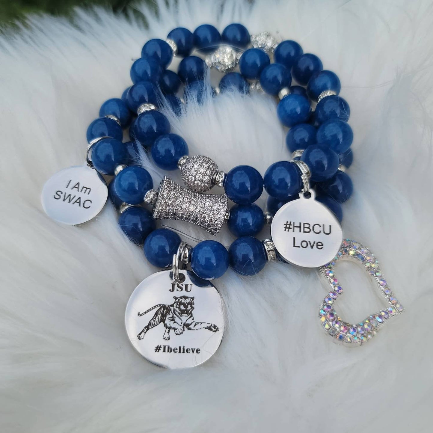 Custom Beaded Bracelet - Custom Sorority Bracelet - Custom Beaded Bracelet Select Charms and Beads