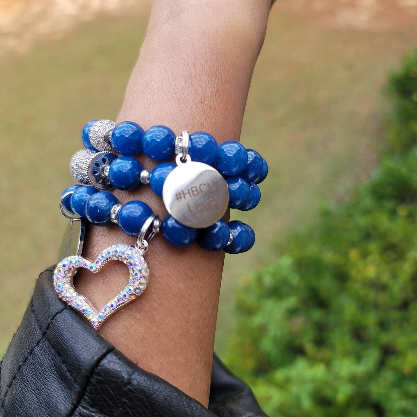 Custom Beaded Bracelet - Custom Sorority Bracelet - Custom Beaded Bracelet Select Charms and Beads
